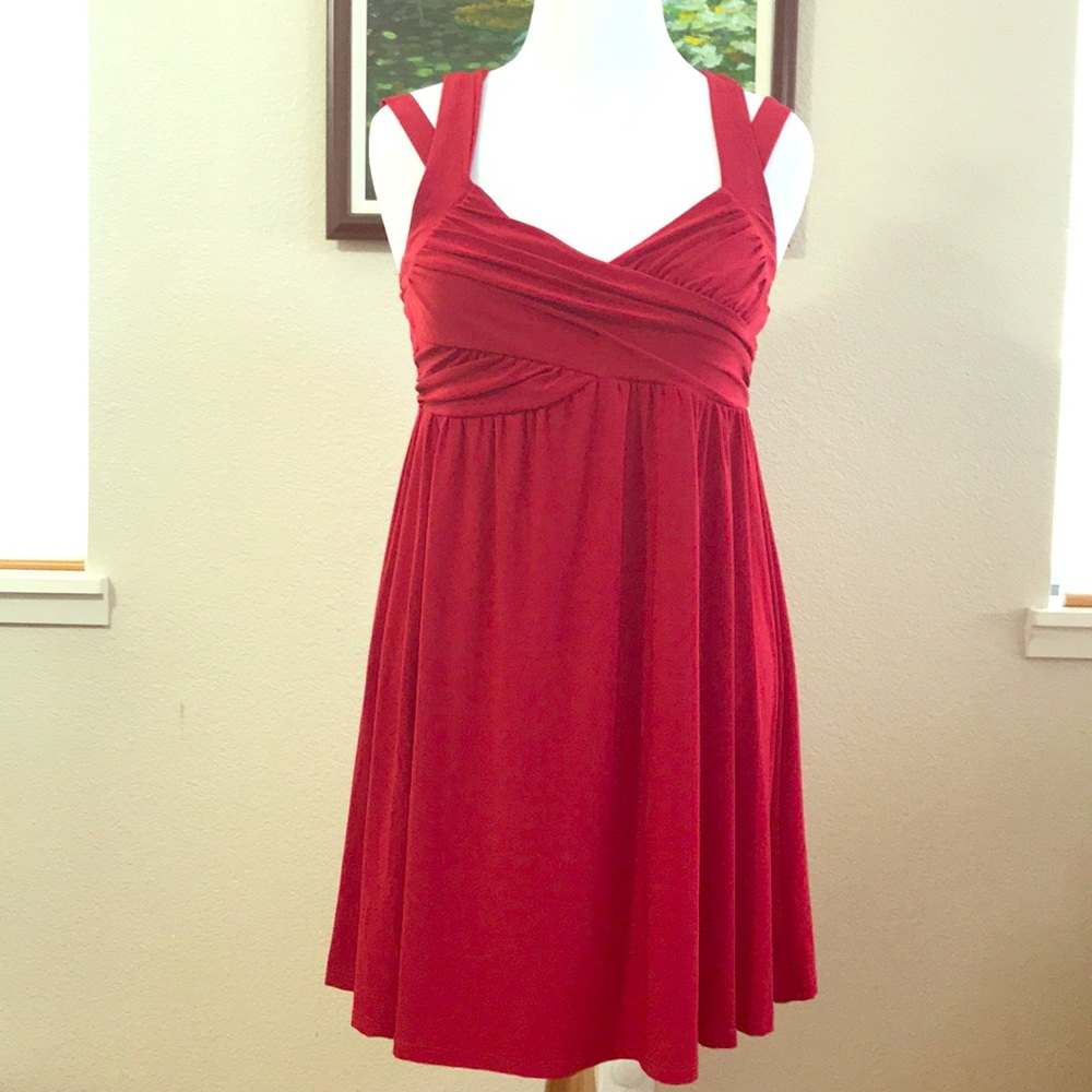 NWOT Torrid red criss cross baby doll dress
